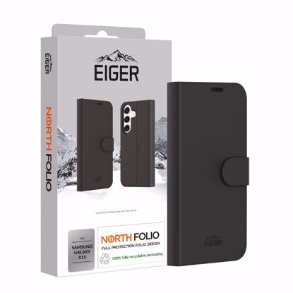 Picture of Eiger Eiger North Folio Case for Samsung Galaxy A15 in Black